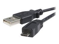 Kabel USB - USB (M) do Micro USB typ B (M) - USB 2.0 - 2 m - černá