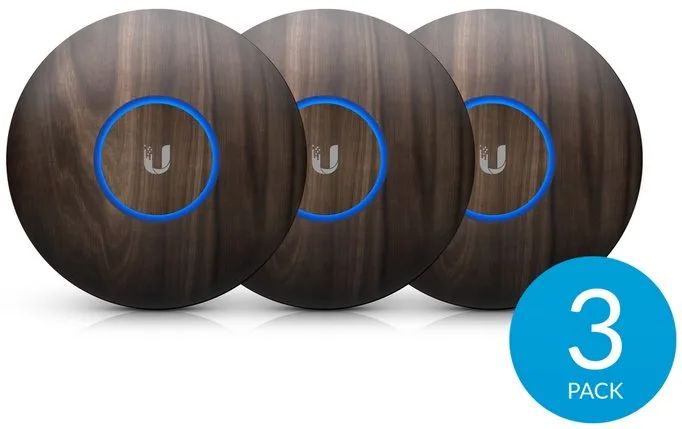 Ubiquiti kryt pro UAP-nanoHD, U6 Lite a U6+, dřevěný motiv, 3 kusy