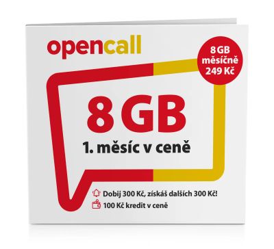 O2 Předplacená karta OpenCall