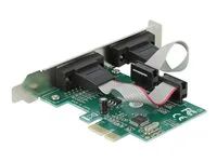Sériový adaptér - PCIe 1.1 nízký profil - RS-232 x 2 - zelená