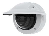 Síťová bezpečnostní kamera - kupole - venkovní - vandal / waterproof - barevný (Den a noc) - 2 Mpix - 1920 x 1080 - objektiv fixed iris - pevné ohnisko - audio - LAN 10/100 - H.264, MPEG-4 Part 10, H.265, MPEG-H Part 2, MJPEG, HEVC, AVC - DC 12 V / PoE třída 3