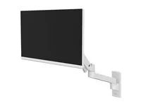Montážní sada (alarm monitoru) - pro Displej LCD - hliník - bílá - velikost obrazovky: až 34" - montáž na stěnu