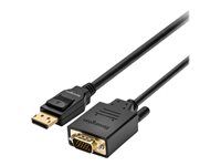 Kabel adaptéru - DisplayPort (M) do HD-15 (VGA) (M) - DisplayPort 1.2 - 1.83 m - pasivní, podpora 1080p - černá