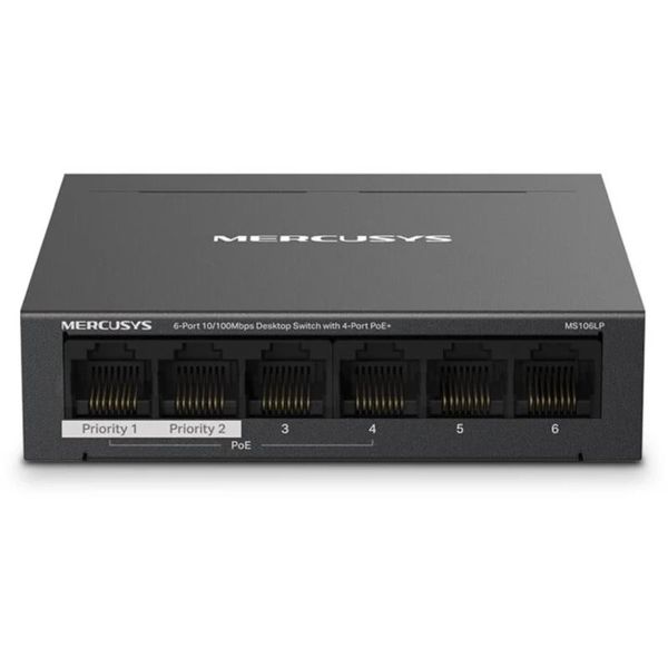 MERCUSYS MS106LP, 6-Port 100 Mbps Desktop Switch