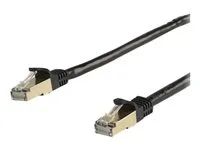 Category 6A - 26AWG (6ASPAT10MBK) - Patch kabel - RJ-45 (M) do RJ-45 (M) - 10 m - STP - CAT 6a - lisovaný, provedení bez hrbolků - černá