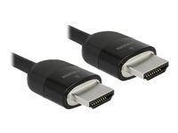 Prémiově vysoká rychlost - kabel HDMI s ethernetem - HDMI s piny (male) do HDMI s piny (male) - 3 m - trojnásobně stíněná kroucená dvoulinka - černá - podporuje 4K, podpora Dolby DTS-HD Master Audio