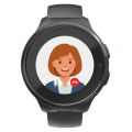 HAMA KIDS, Smart hodinky pre deti , GPS, SIM, čier