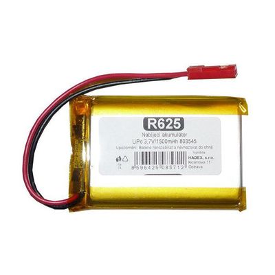 Baterie nabíjecí LiPo 3,7V/1500mAh 803450 Hadex