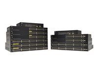 Cisco Small Business SG350-28SFP - Prepínac - L3 - rízený - 24 x SFP + 2 x kombinovaný Gigabit Ethernet/Gigabit SFP - Lze montovat do rozvadece - repasováno