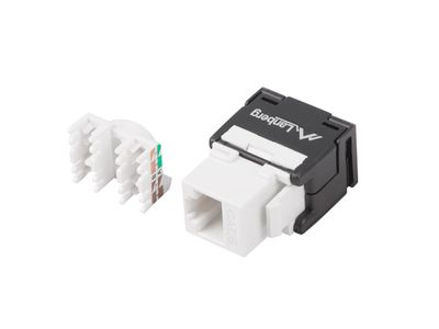 Keystone modul bez nástrojů rj45->lsa CAT.6A utp 180° lanberg
