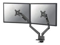 Montážní sada (kloubové rameno) - plný pohyb - pro 2 monitory - hliník - černá - velikost obrazovky: 17"-32" - upevnitelné na stůl