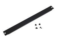 19'' záslepka 4U plná plastový zámek černá RAL9005