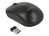 Myš - pravák a levák - optický - 3 tlačítka - bezdrátový - 2.4 GHz - bezdrátový přijímač USB - černá - maloobchod