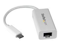 White - USB 3.1 to RJ45 LAN Network Adapter - USB Type C to Ethernet (US1GC30W) - Síťový adaptér - USB-C - Gigabit Ethernet - bílá