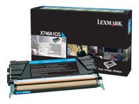 Azurová - originální - kazeta s barvivem LCCP, LRP - pro Lexmark X746de, X748de, X748de LDS, X748de Statoil, X748dte