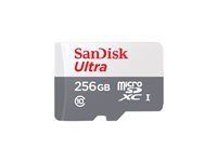 Paměťová karta flash (adaptér microSDXC na SD zahrnuto) - 256 GB - Class 10 - microSDXC UHS-I