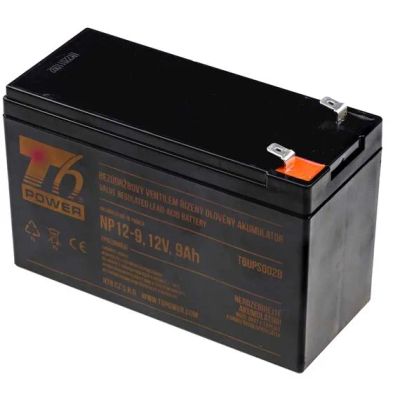 T6 POWER Akumulátor pro UPS, NP12-9,  12V, 9Ah