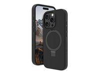 Zadní kryt pro mobilní telefon - stojan - kompatibilita s MagSafe - D3O, plast - černá - pro Apple iPhone 16 Pro Max