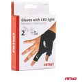 AMIO Dílenské rukavice s LED baterkou (03107)