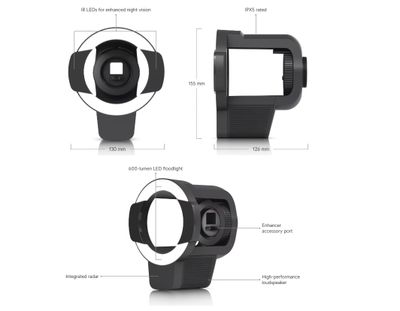 Ubiquiti UACC-Pro-Bullet-Enhancer-B, Pro Bullet Enhancer, černá