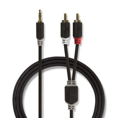 Kabel Jack 3,5mm stereo/2x Cinch 3m NEDIS CABW22200AT30