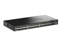 D-Link SmartPro DGS-1530-52 - Přepínač - inteligentní - 48 x 10/100/1000 + 4 x 10 Gigabit SFP+ - desktop, Lze montovat do rozvaděče