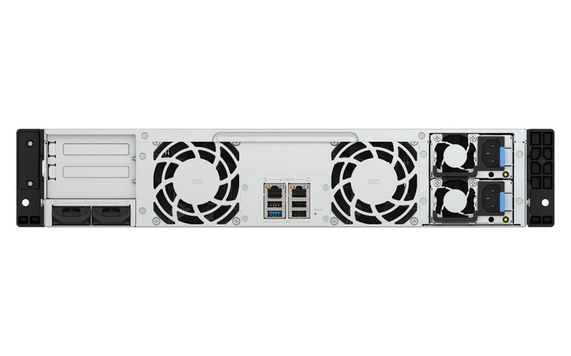 QNAP TS-h1465U-RP-8G (Intel 4core, ZFS, 8GB DDR5 RAM, 12x SATA + 2x E1.S, 1x PCIe, 2x 2,5GbE)