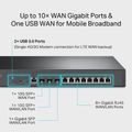 TP-Link ER8411, 10 Gigabitový VPN router Omada SDN