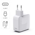 HAMA GaN, Rychlonabíječka, 2x USB-C PD/QC 30W
