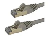 Category 6A - 26AWG (6ASPAT3MGR) - Patch kabel - RJ-45 (M) do RJ-45 (M) - 3 m - STP - CAT 6a - provedení bez hrbolků - šedá