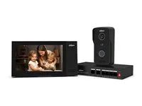 Sada video interkomu - IP interkomová stanice s monitorem - s fotoaparátem - kabelové - 10/100 Ethernet - černá