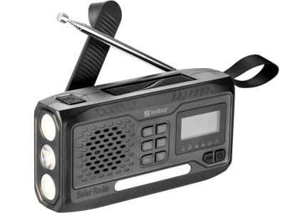 Sandberg Survivor All-in-1 DAB Radio 4500 mAh, multifunkční outdoorové rádio, černé