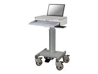 Vozík - pro notebook / klávesnice / myš - zdravotní - šedá - velikost obrazovky: 10"-18"