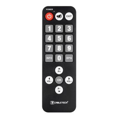 Dálkový ovladač DVB-T CABLETECH PIL0367 pro seniory