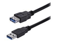 Male to Female USB 3 Extension Cable Cord 1 m (USB3SEXT1MBK) - Prodlužovací šňůra USB - USB typ A (M) do USB typ A (F) - USB 3.0 - 1 m - černá - pro P/N: BNDDKT30CAHV, SV211DPUA4K, SV211HDUA4K, USB2001EXT2NA, USB2002EXT2NA, USB2004EXT2NA