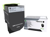 Černá - originální - kazeta s barvivem LCCP, LRP - pro Lexmark CS317dn, CX317dn