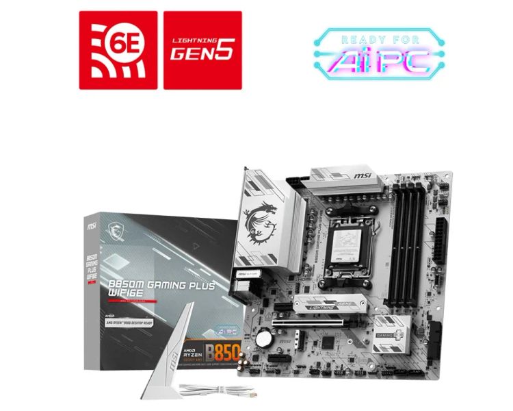 MSI B850M GAMING PLUS WIFI6E/AM5/mATX