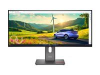 LED monitor - zakřivená - 34" - 3440 x 1440 @ 120 Hz - IPS - 350 cd/m² - 2000:1 - HDR10 - 4 ms - HDMI, DisplayPort, USB-C - černá eclipse - s ThinkVision MC 60 monitor webcam