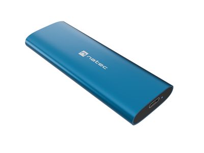 Externí box pro SSD Natec RHINO M.2 NVME LITE USB-C 3.2 GEN 2, hliníkové tělo, HORIZON BLUE