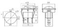Kulatý kolébkový přepínač 2pol./2pin ON-OFF 250V/6A černý