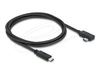Coaxial USB 40 Gbps cable angled left/