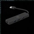 SBOX H-504, 4x USB 3.0 HUB, černý