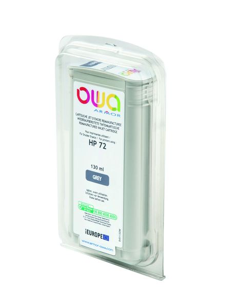 OWA Armor ink-jet kompatibilní s HP DJ T1100 šedá, 130ml, komp. s C9374A