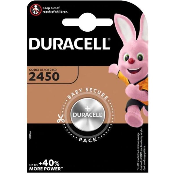 DURACELL Lithiová baterie, CR2450 - 3.0V 560 mAh Li