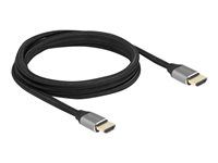 Ultra High Speed - HDMI kabel - HDMI s piny (male) do HDMI s piny (male) - 2 m - trojnásobně stíněný - šedá - kontakty osvětlené zlatou barvou, podpora 8K60Hz (7680 x 4320)
