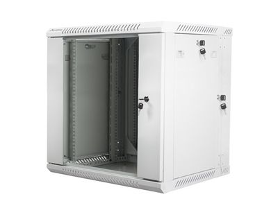 Lanberg racková skříň 19" dvoudílná nástěnná 12u/600x600 (flat pack) šedá