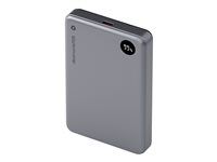 Power banka - 10000 mAh - 38.5 Wh - 20 watt - 3 A - 2 výstupní konektory (magnetický, USB-C) - šedá