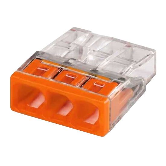 Svorka Wago 2273-203 3x0,5-2,5mm2 transparentní/oranžová