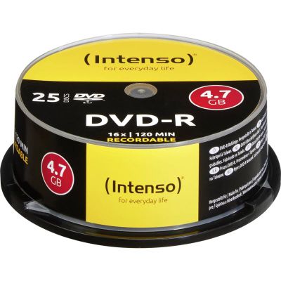 INTENSO DVD-R Cake Case 4,7GB 25 ks