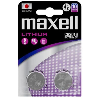 Baterie CR2016 MAXELL lithiová 2ks / blister